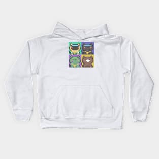 Pixel Cat Tile 025 Kids Hoodie